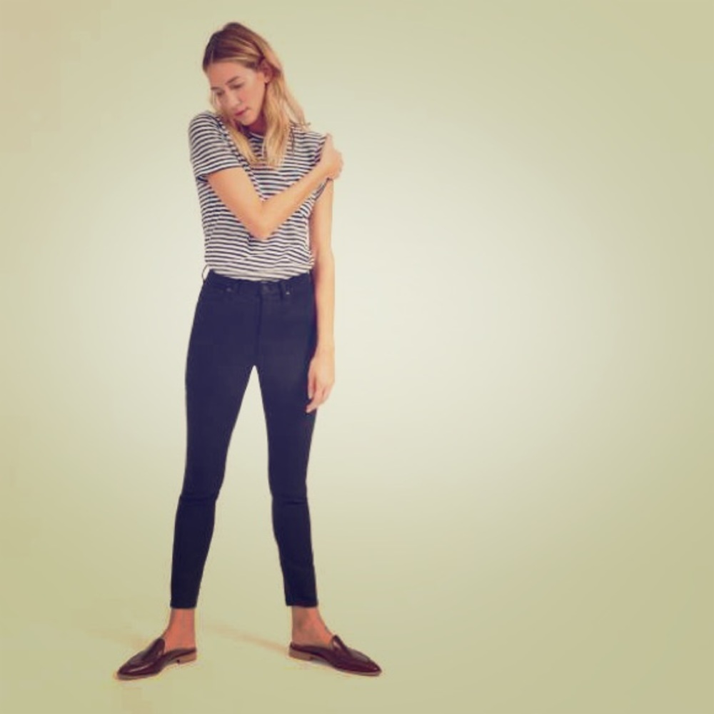 Everlane Black High-Waisted Skinny Jeans Size 30